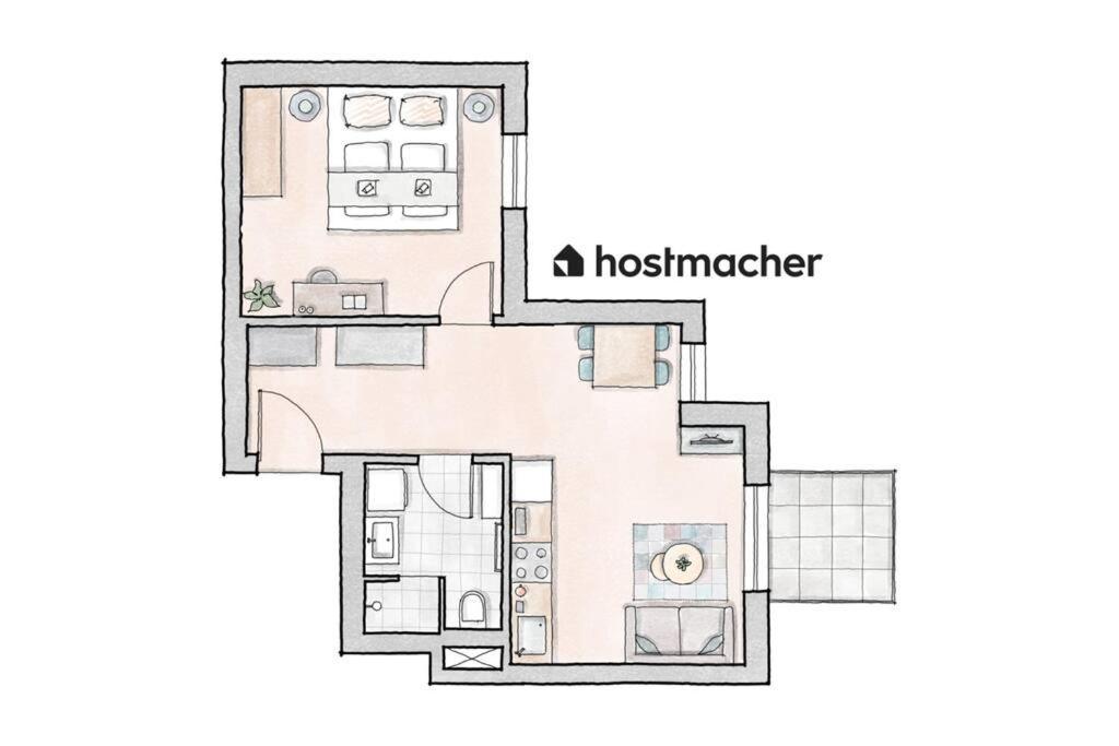 Hm • Sleek 1Br Home With Balcony Vienna Exterior photo